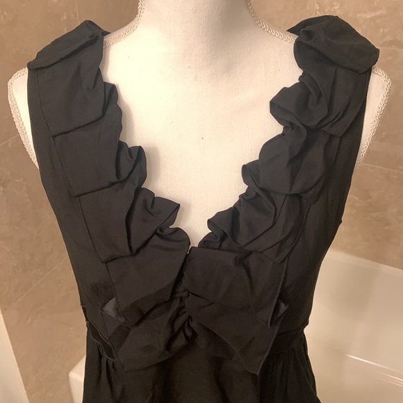 Rebecca Taylor Silk V- Neck Ruffle Top - Picture 3 of 14
